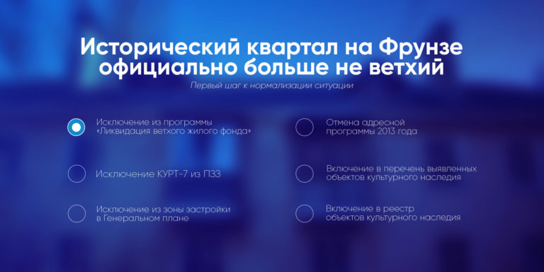 Квартал на Фрунзе официально исключили из программы по ликвидации ветхого фонда